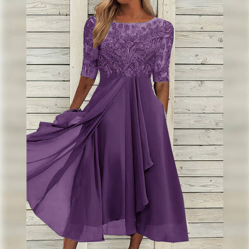 Elance™ | Luxe Lace Midi Dress