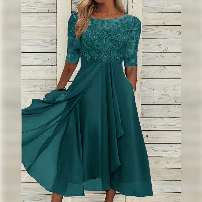 Elance™ | Luxe Lace Midi Dress
