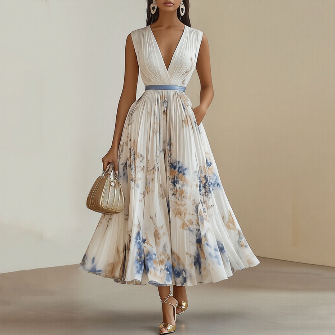 Elance™ | Luxe Pleated Maxi Dress