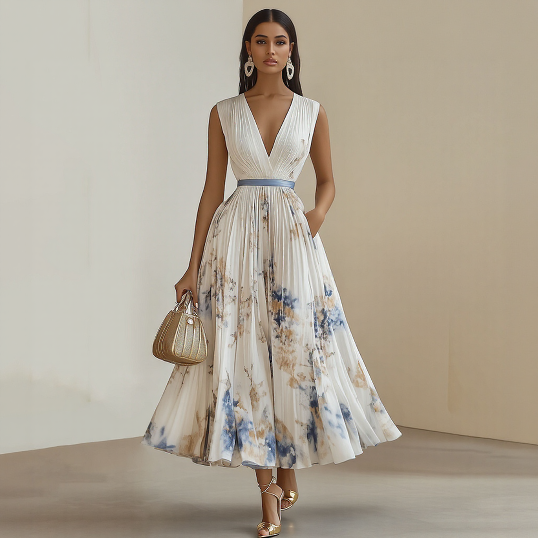 Elance™ | Luxe Pleated Maxi Dress
