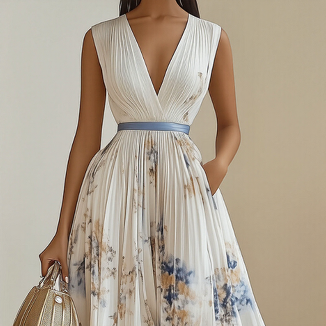 Elance™ | Luxe Pleated Maxi Dress