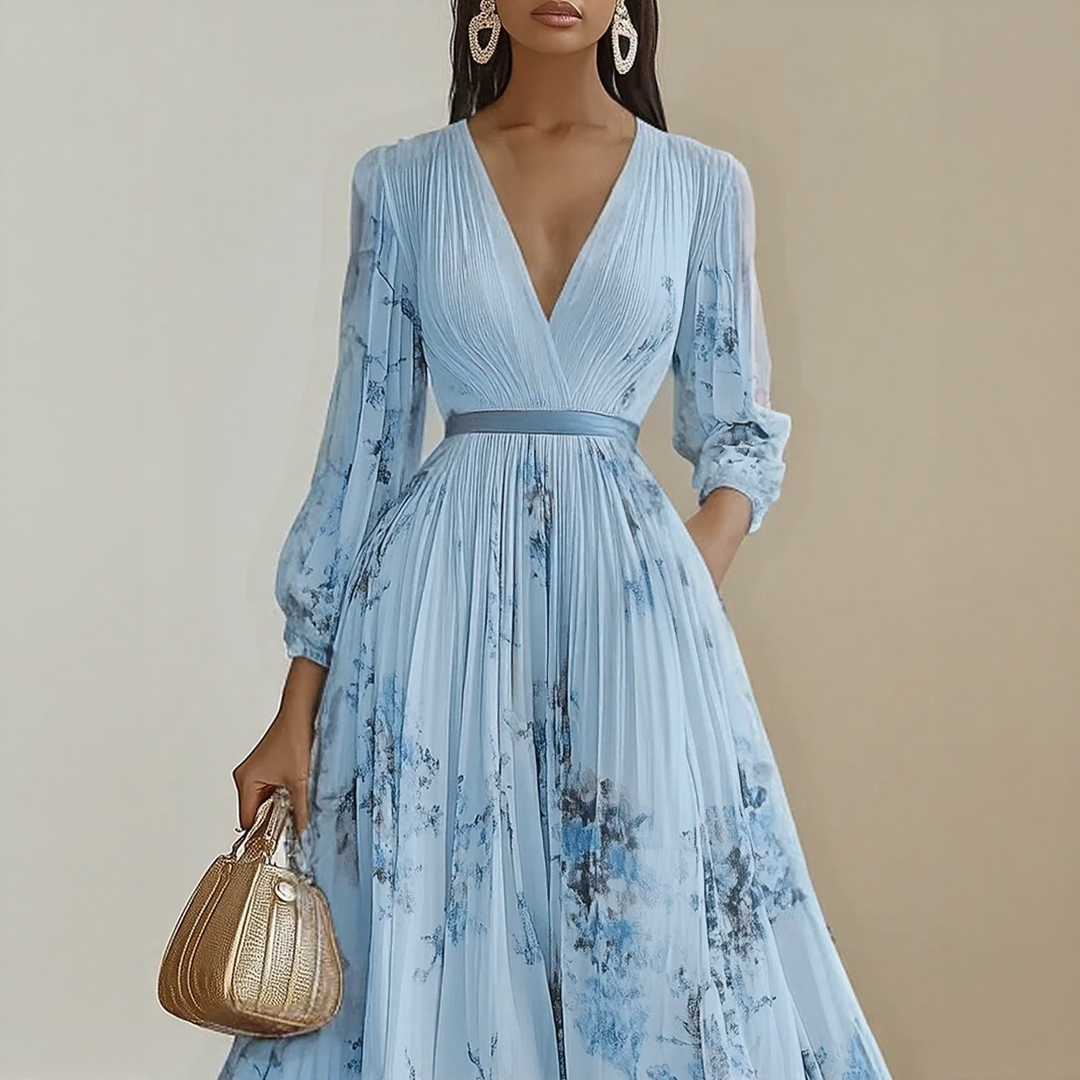 Elance™ | Luxe Pleated Maxi Dress
