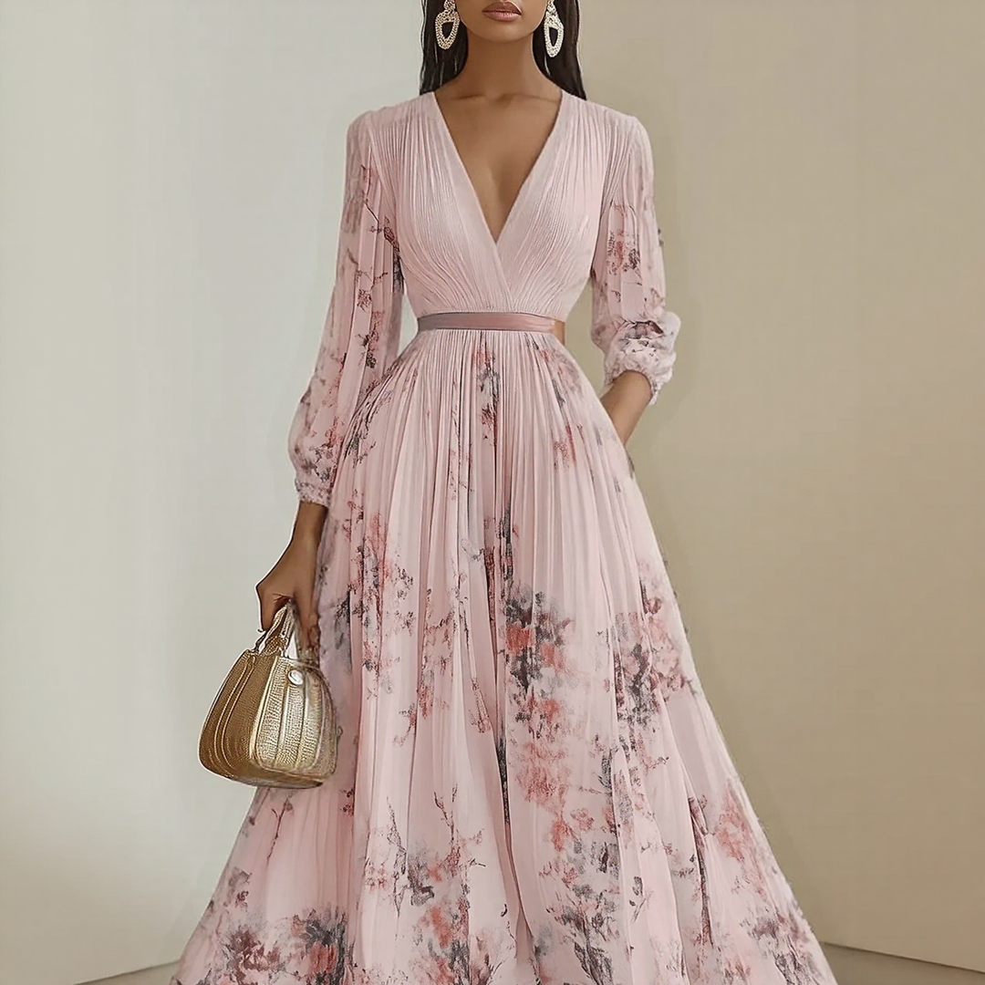 Elance™ | Luxe Pleated Maxi Dress