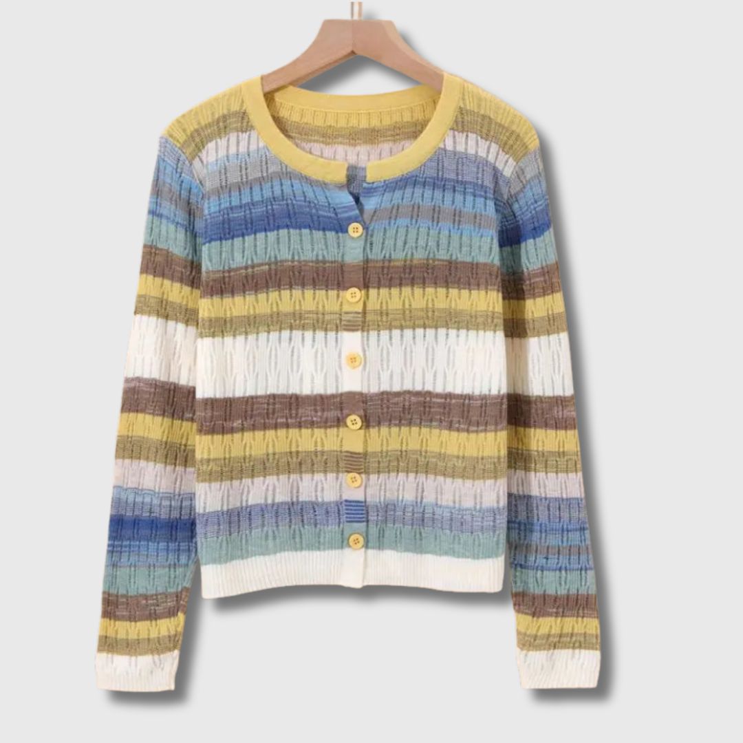 Elance™ | Vintage Striped Cardigan