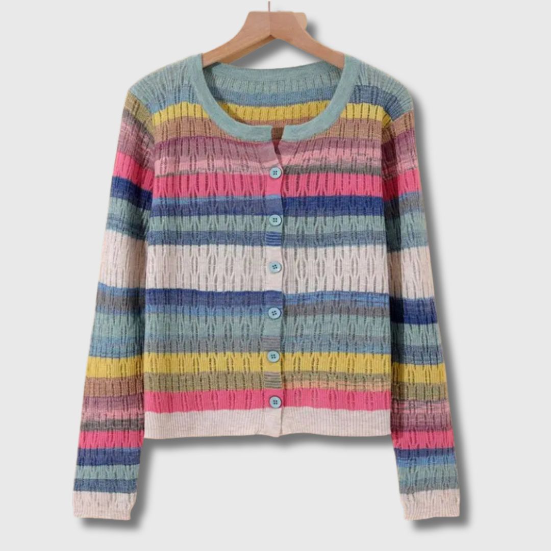 Elance™ | Vintage Striped Cardigan