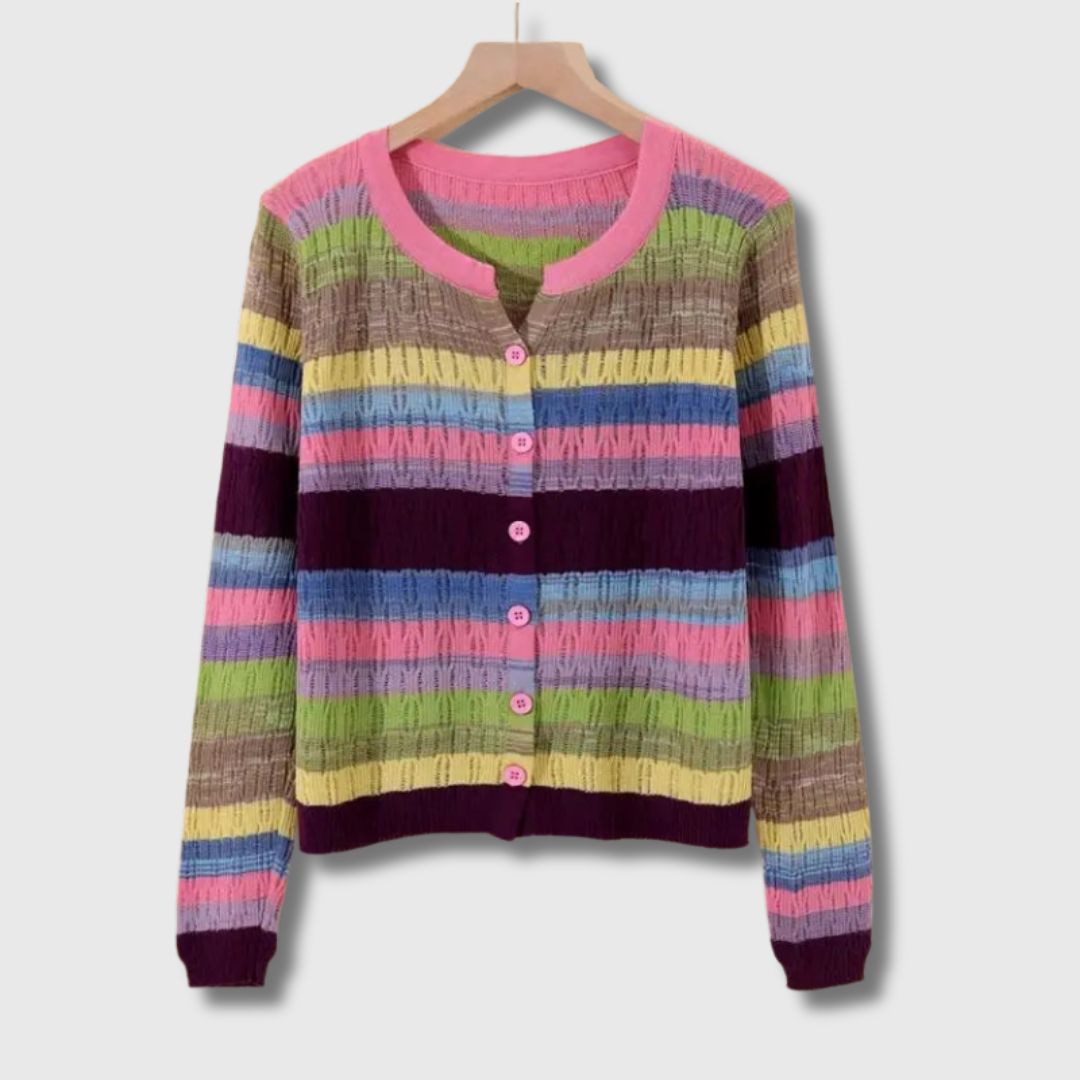 Elance™ | Vintage Striped Cardigan