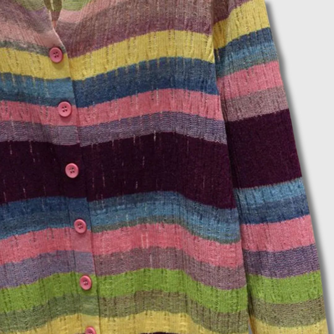Elance™ | Vintage Striped Cardigan