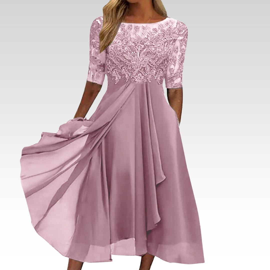 Elance™ | Luxe Lace Midi Dress