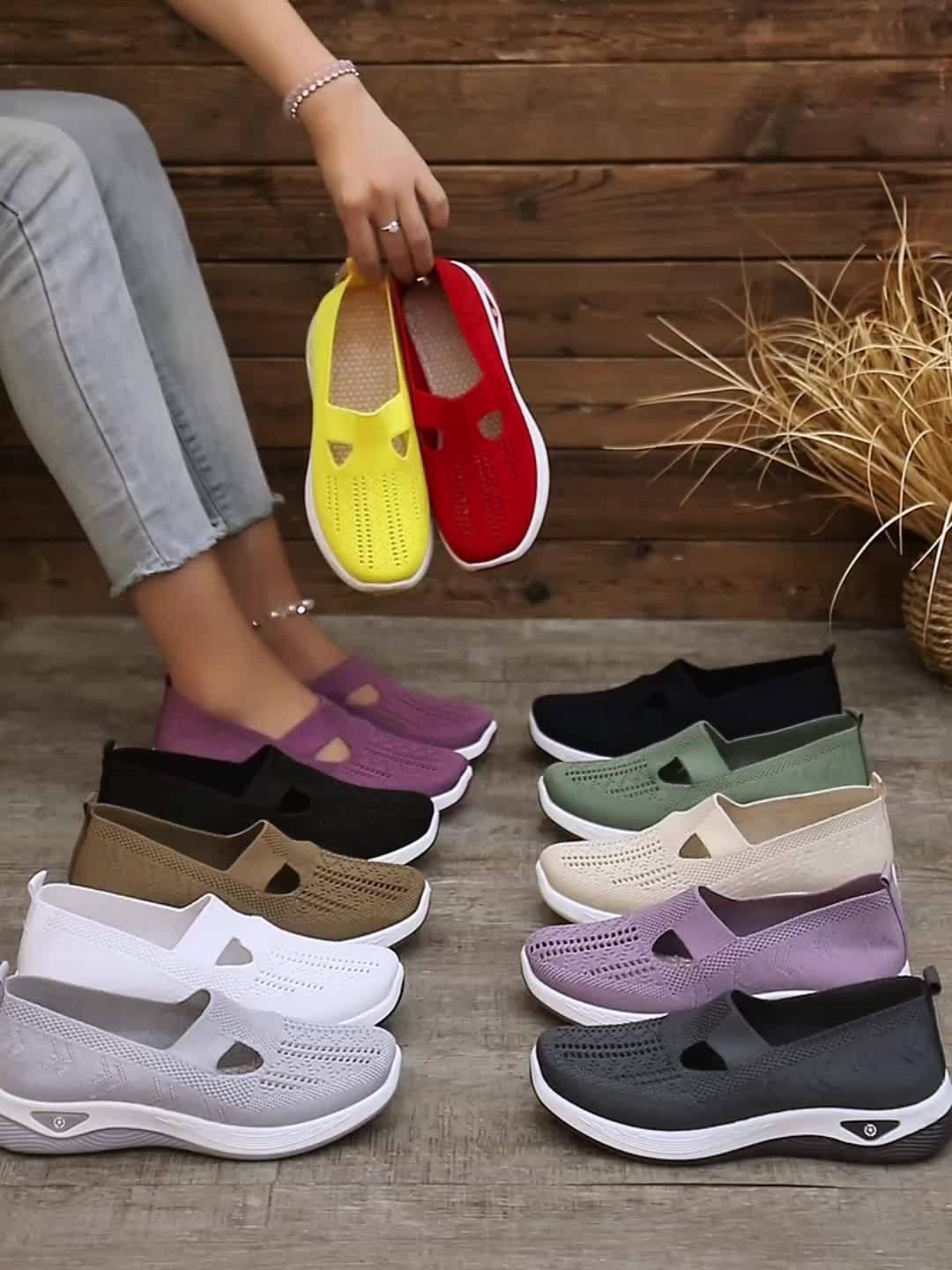 AirWeave™ Breathable Slip-On Sneakers