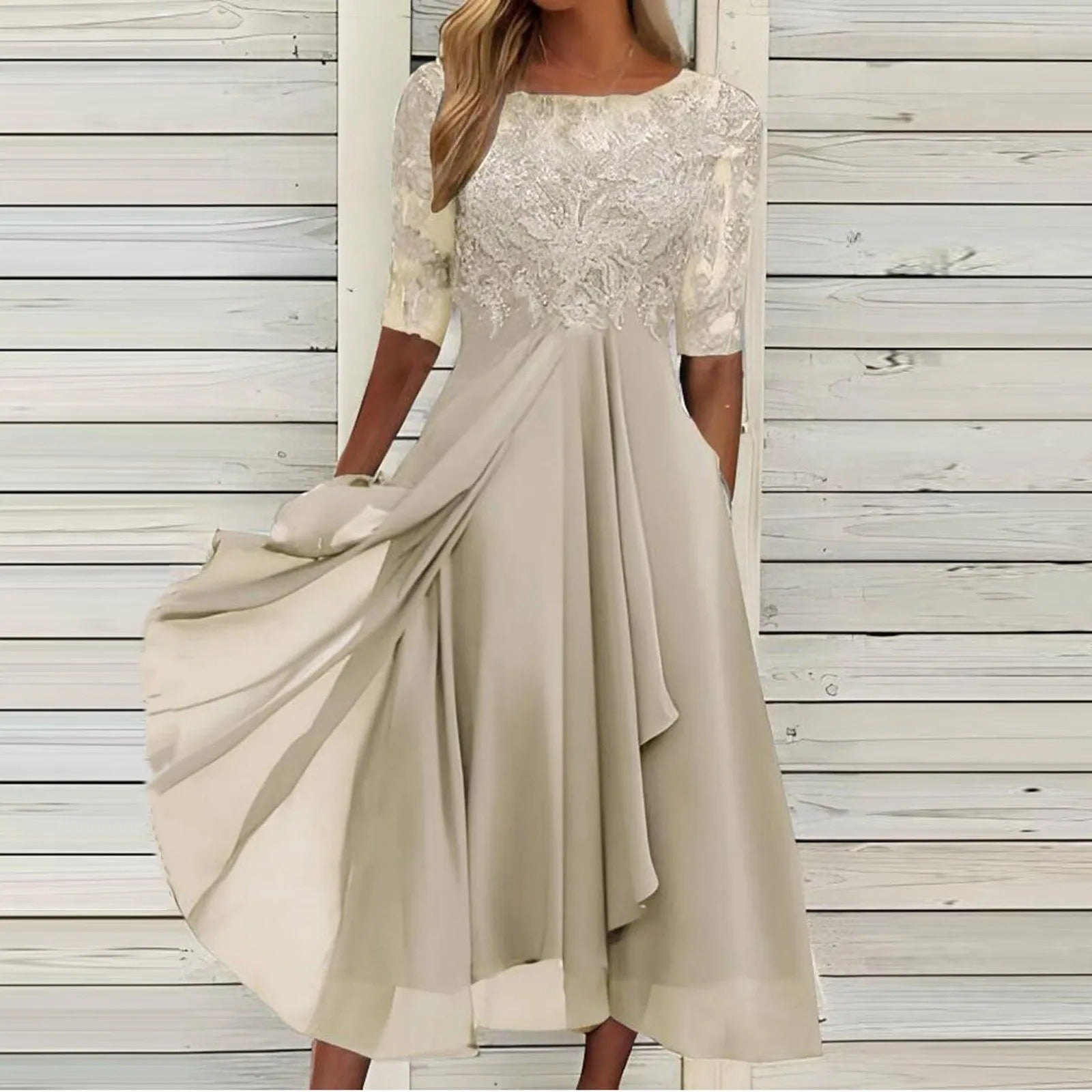 Elance™ | Luxe Lace Midi Dress