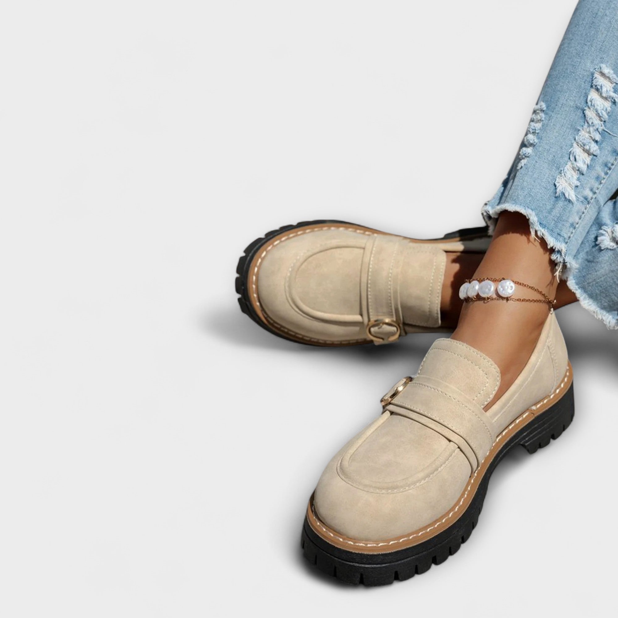 Elance™ | Elegant Rounded Toe Loafers