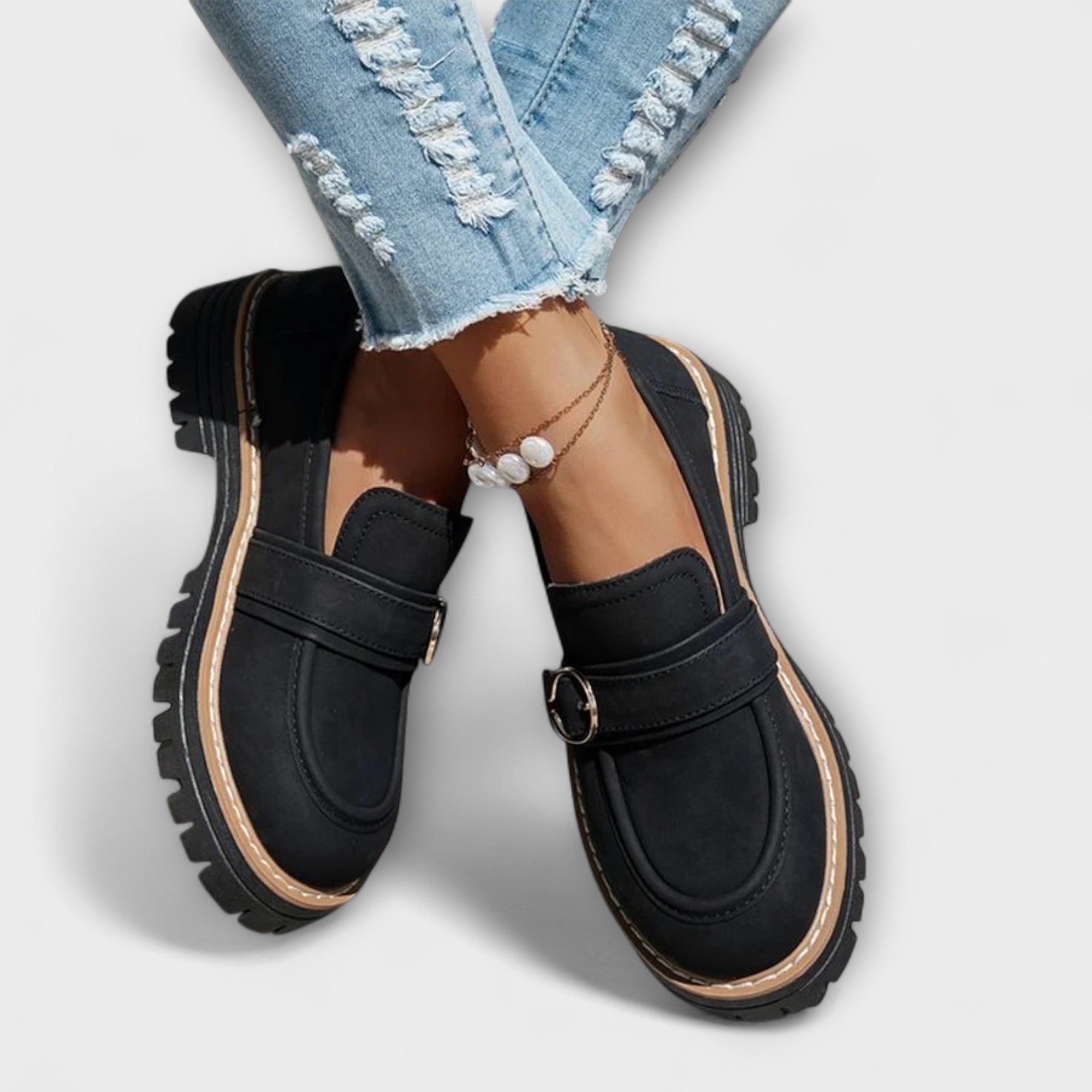 Elance™ | Elegant Rounded Toe Loafers