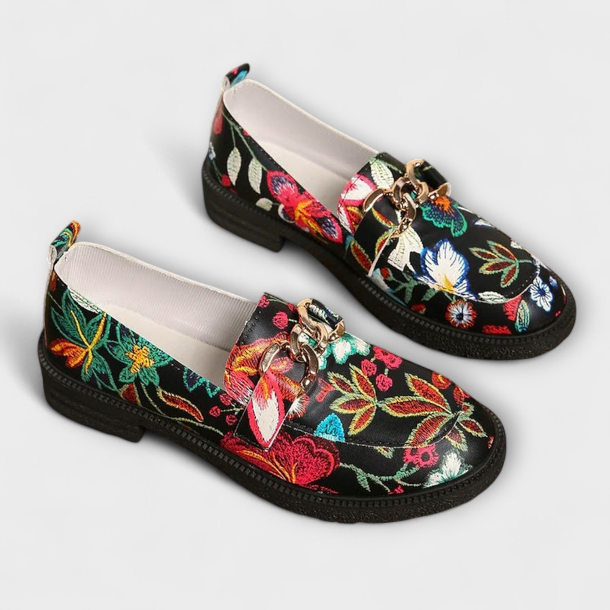 Elance™ | Floral Multicolor Loafers