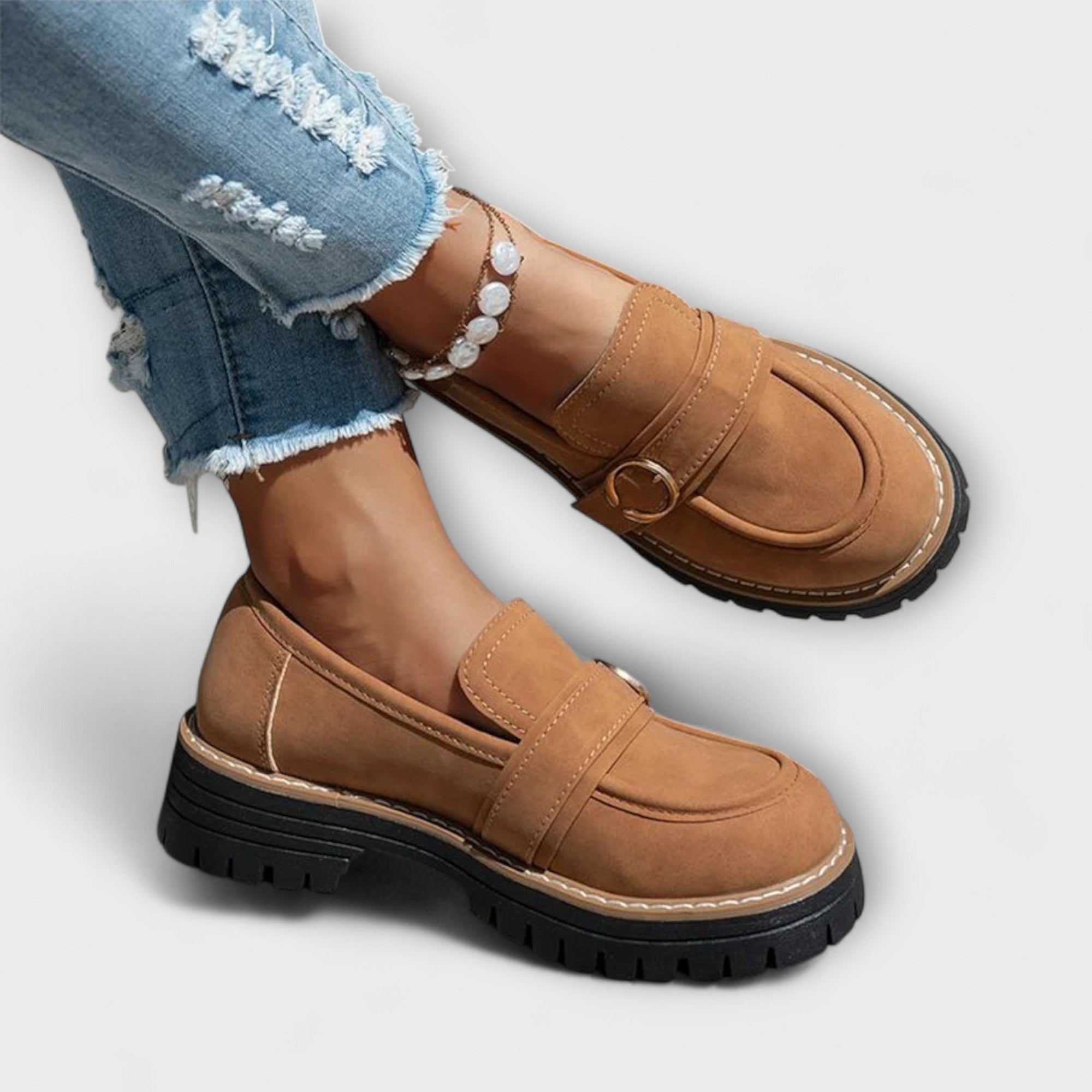 Elance™ | Elegant Rounded Toe Loafers