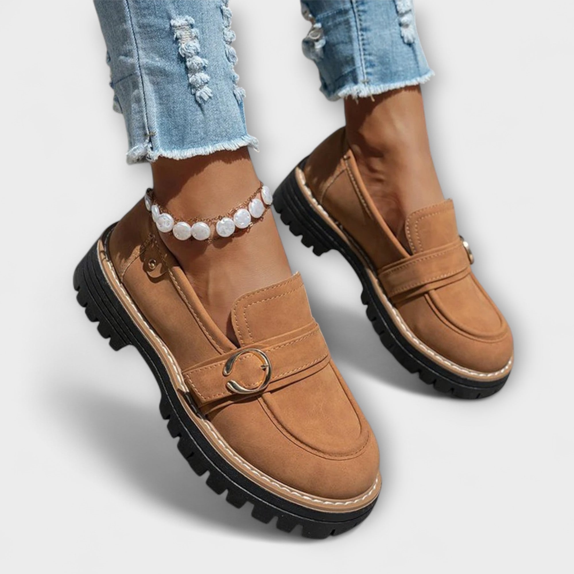Elance™ | Elegant Rounded Toe Loafers