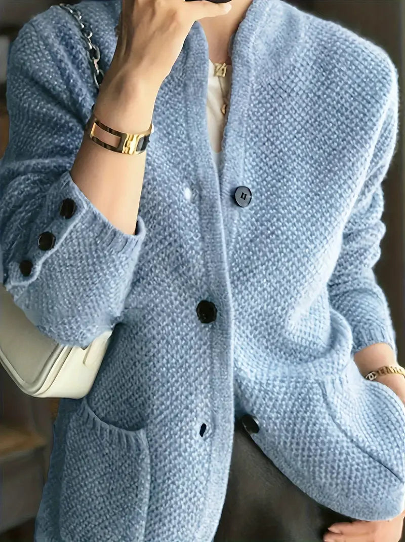 Claire | Cashmere Blend Gilet with Buttons