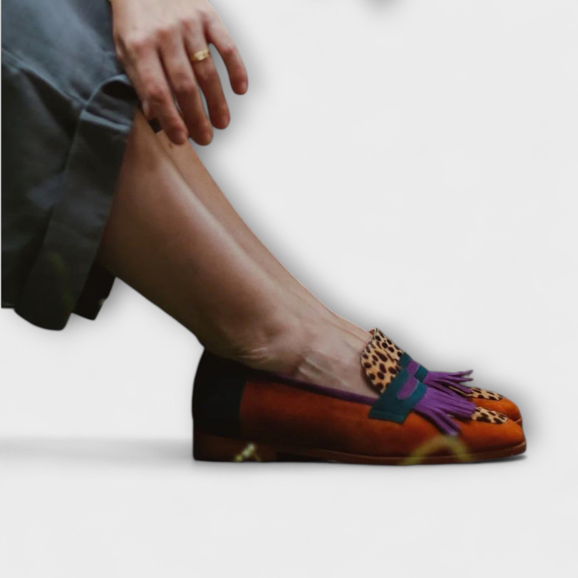 Elance™ | Luxe Leopard Print Loafers