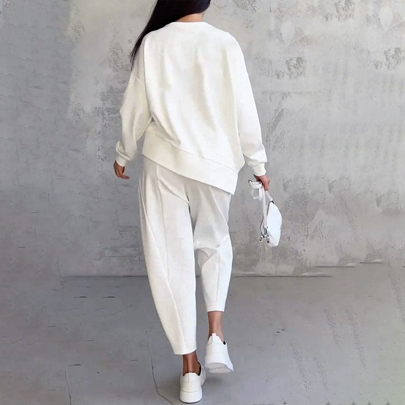 Ava&Claire™ Two-Piece Set Long Sleeve Crew Neck