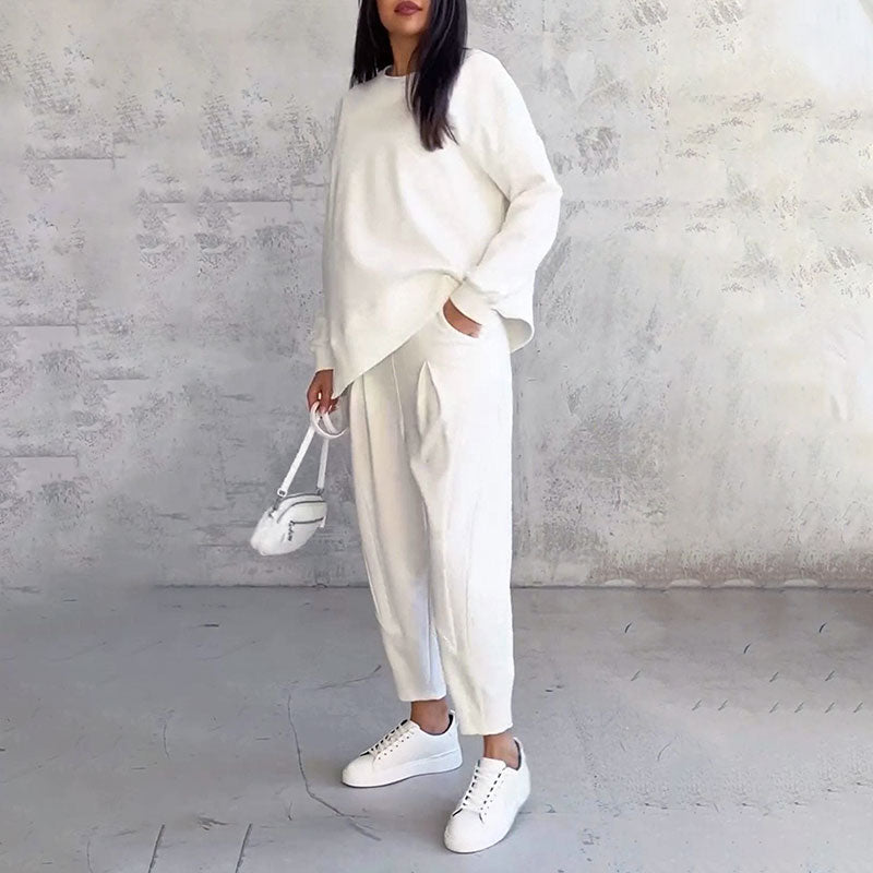 Ava&Claire™ Two-Piece Set Long Sleeve Crew Neck