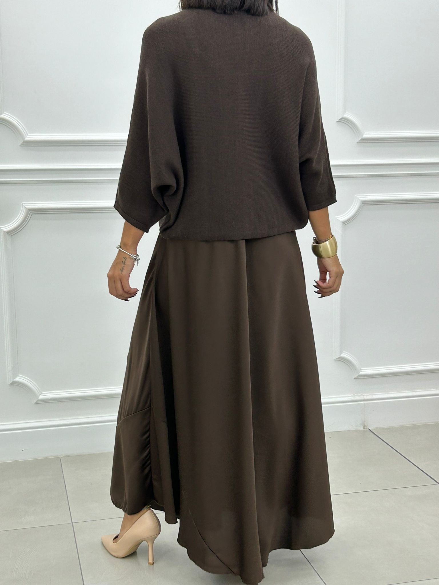 Elance™ | Elegant 2 in1 Dress & Knit Set