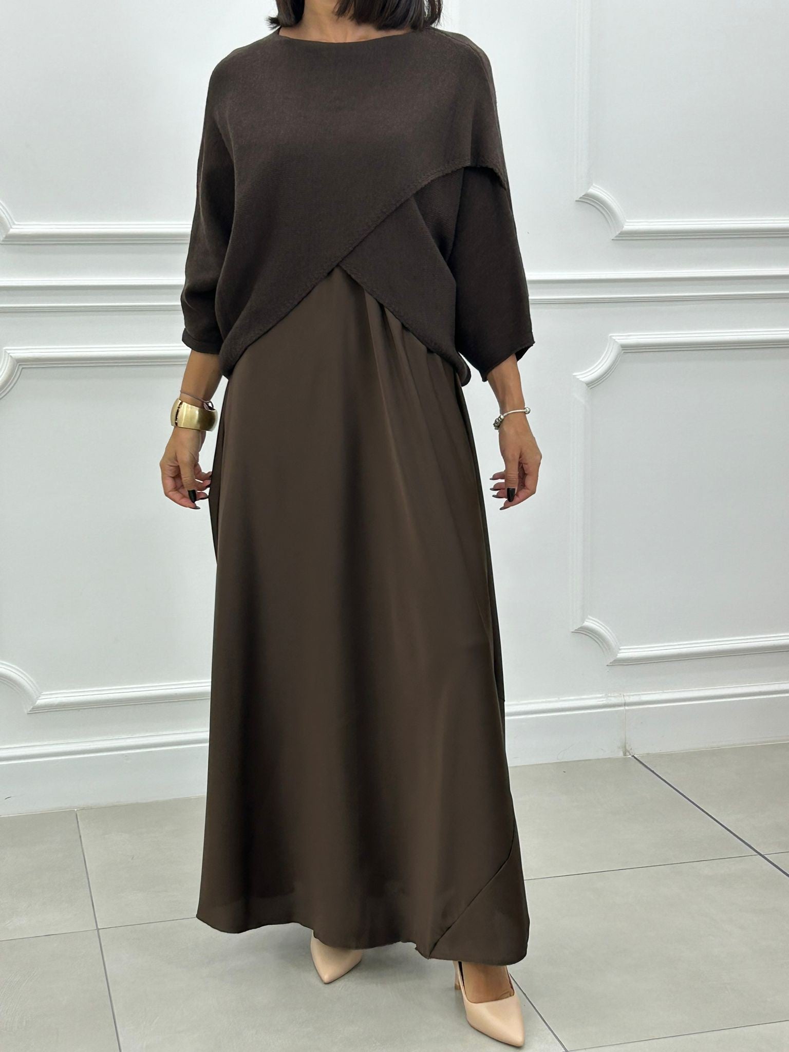 Elance™ | Elegant 2 in1 Dress & Knit Set