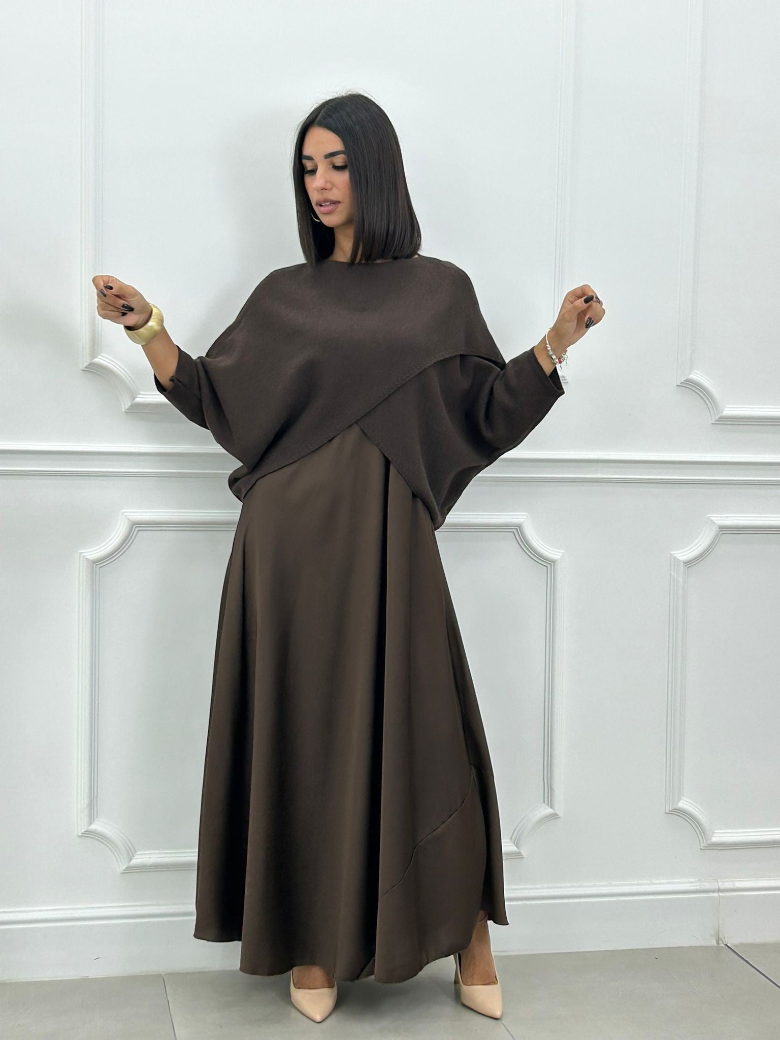 Elance™ | Elegant 2 in1 Dress & Knit Set