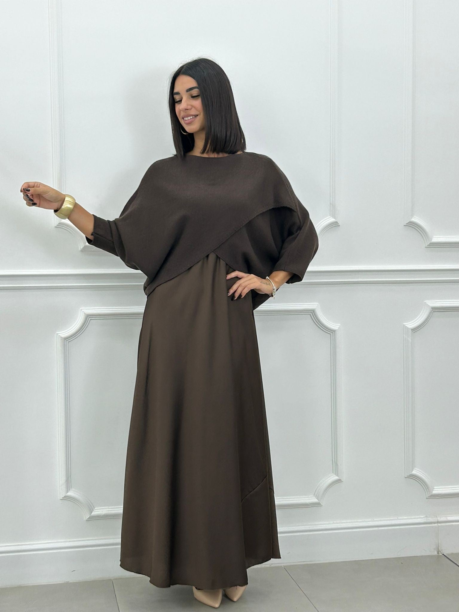 Elance™ | Elegant 2 in1 Dress & Knit Set
