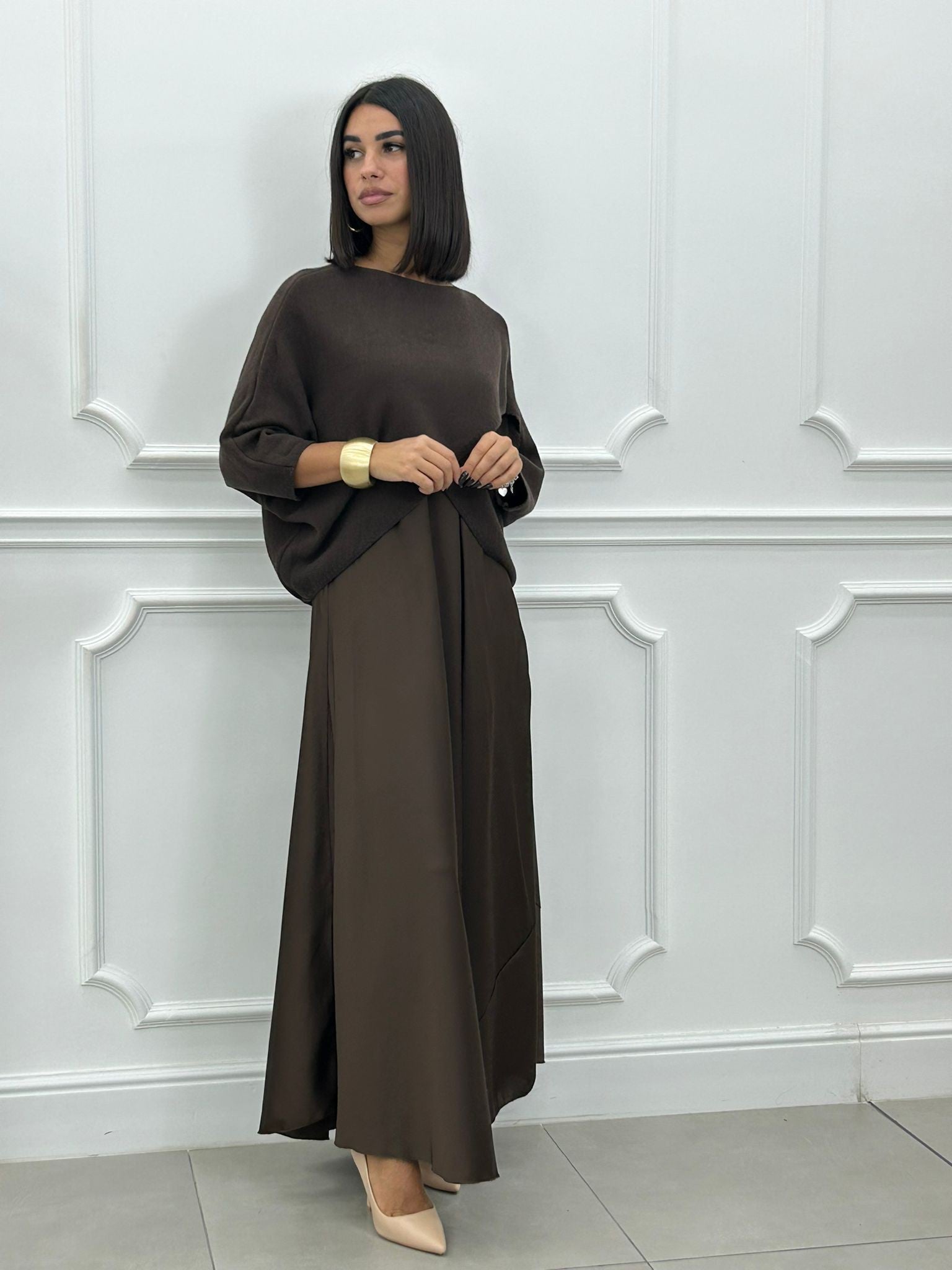 Elance™ | Elegant 2 in1 Dress & Knit Set