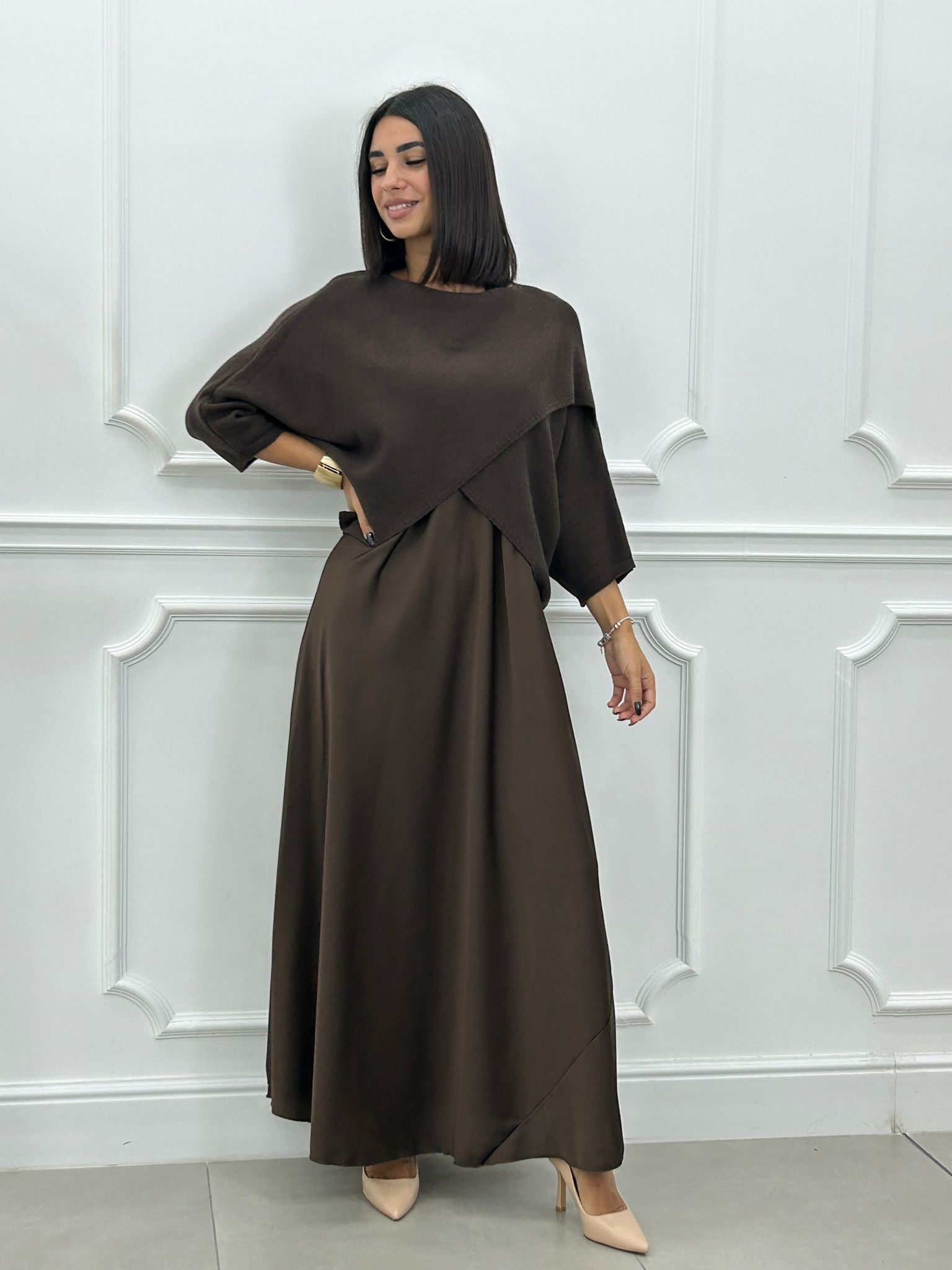 Elance™ | Elegant 2 in1 Dress & Knit Set