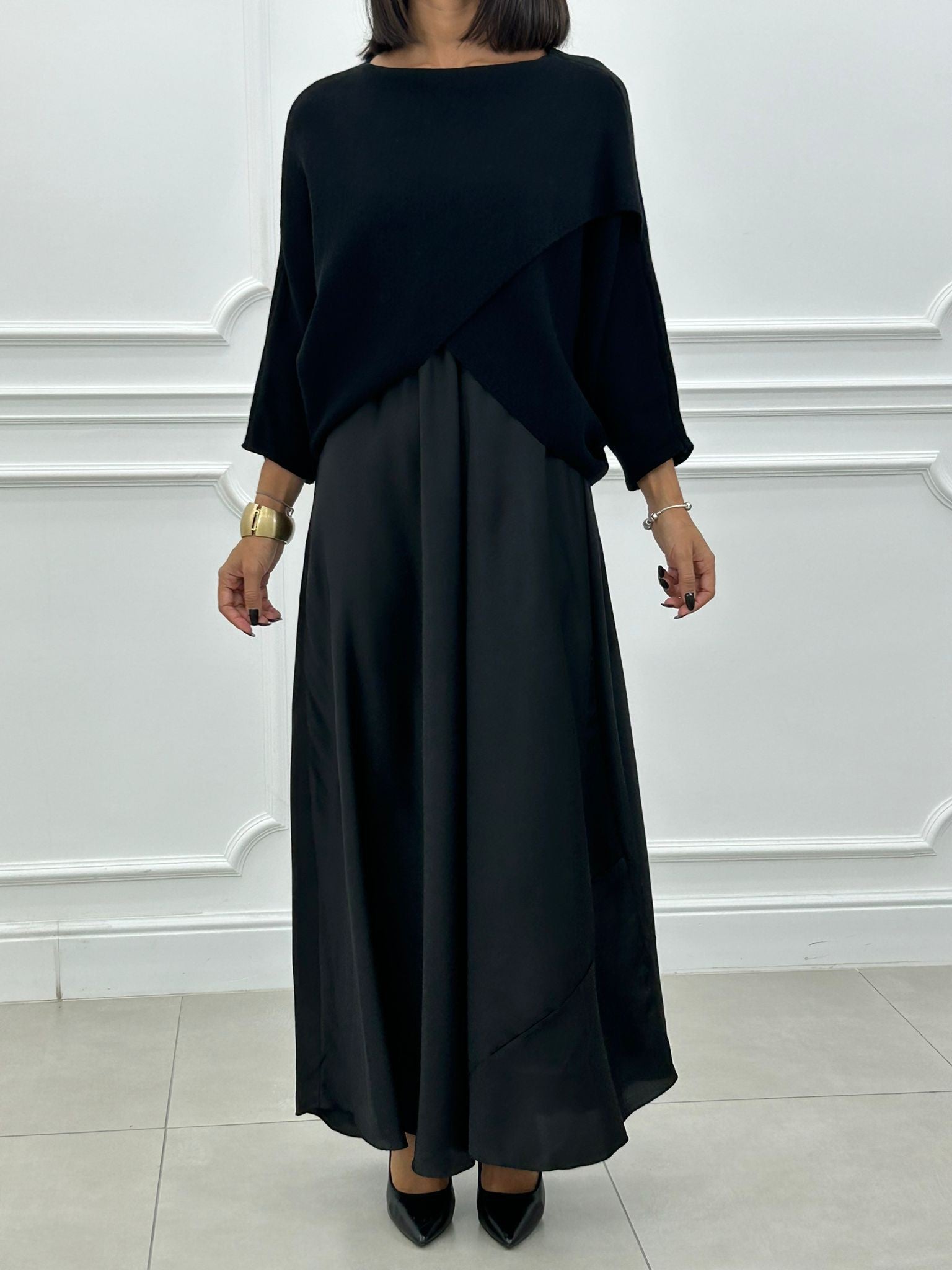 Elance™ | Elegant 2 in1 Dress & Knit Set
