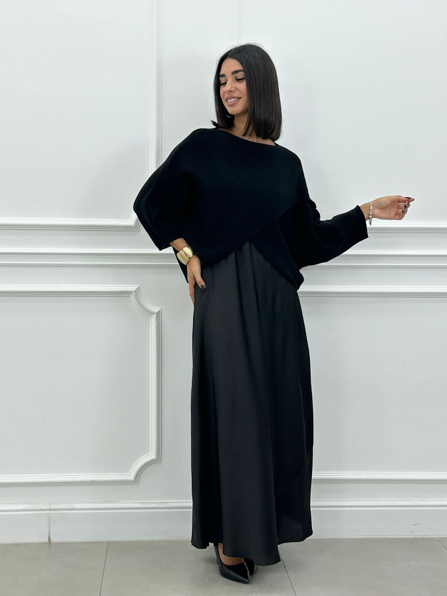 Elance™ | Elegant 2 in1 Dress & Knit Set