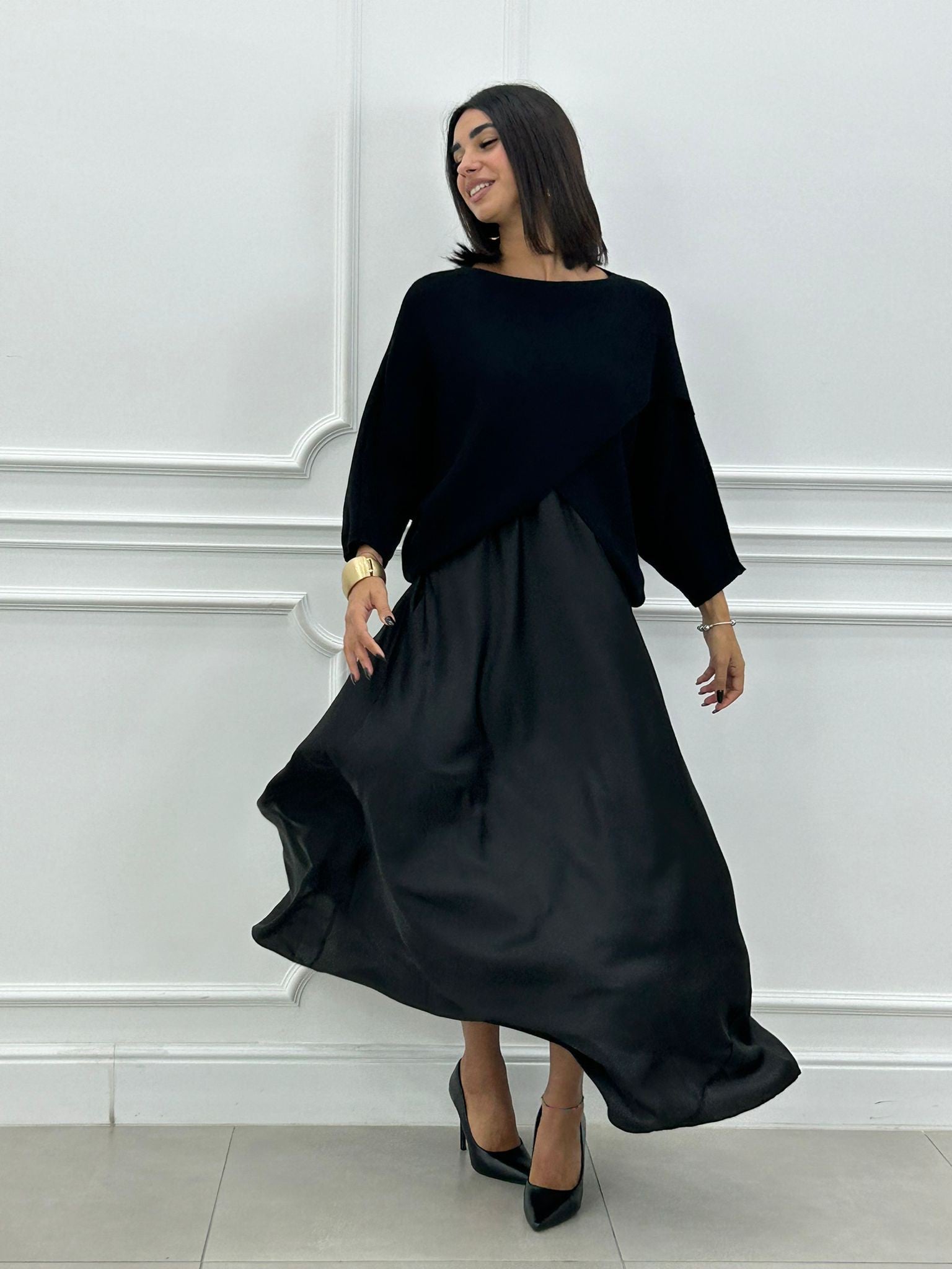 Elance™ | Elegant 2 in1 Dress & Knit Set