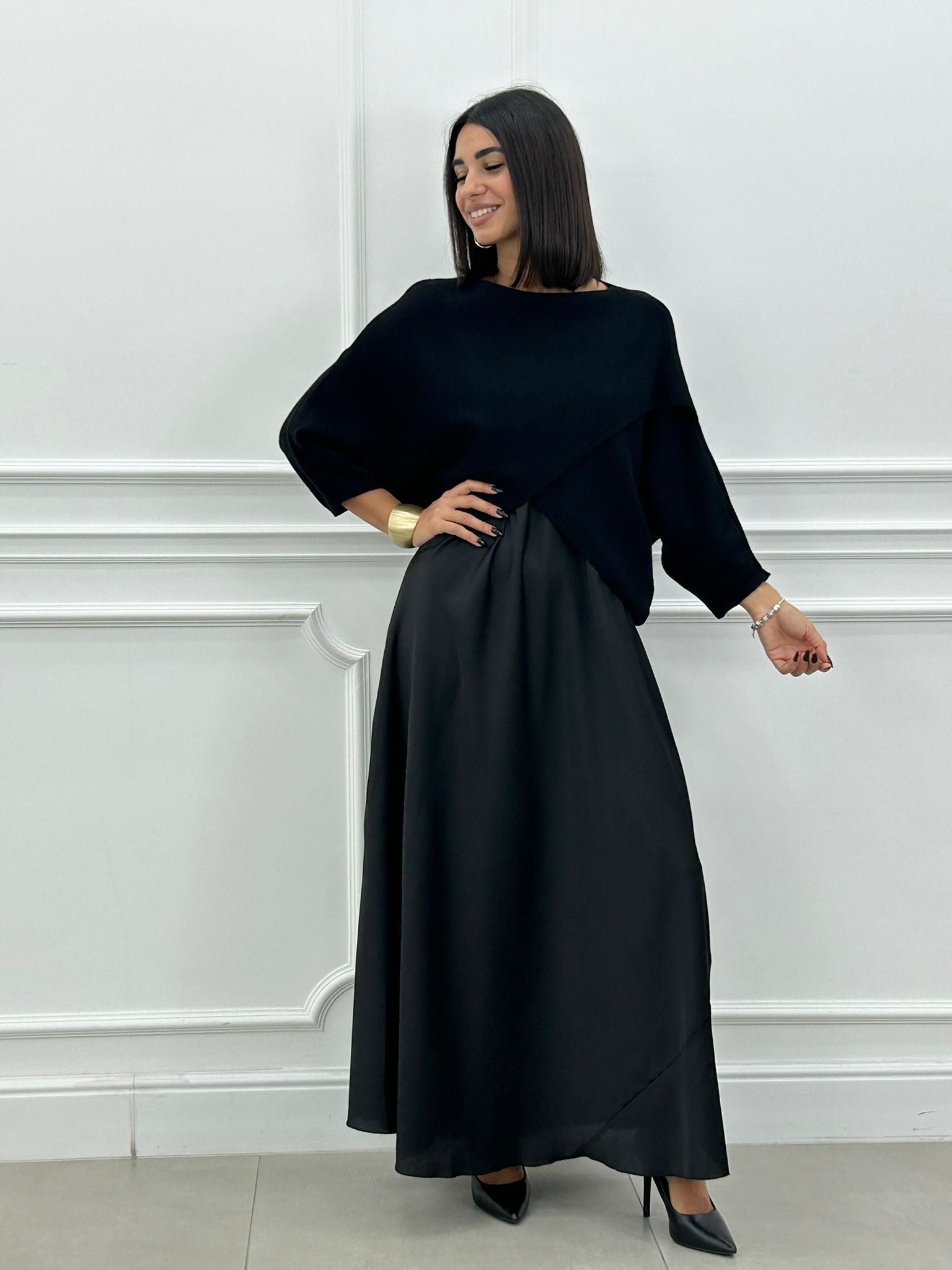 Elance™ | Elegant 2 in1 Dress & Knit Set