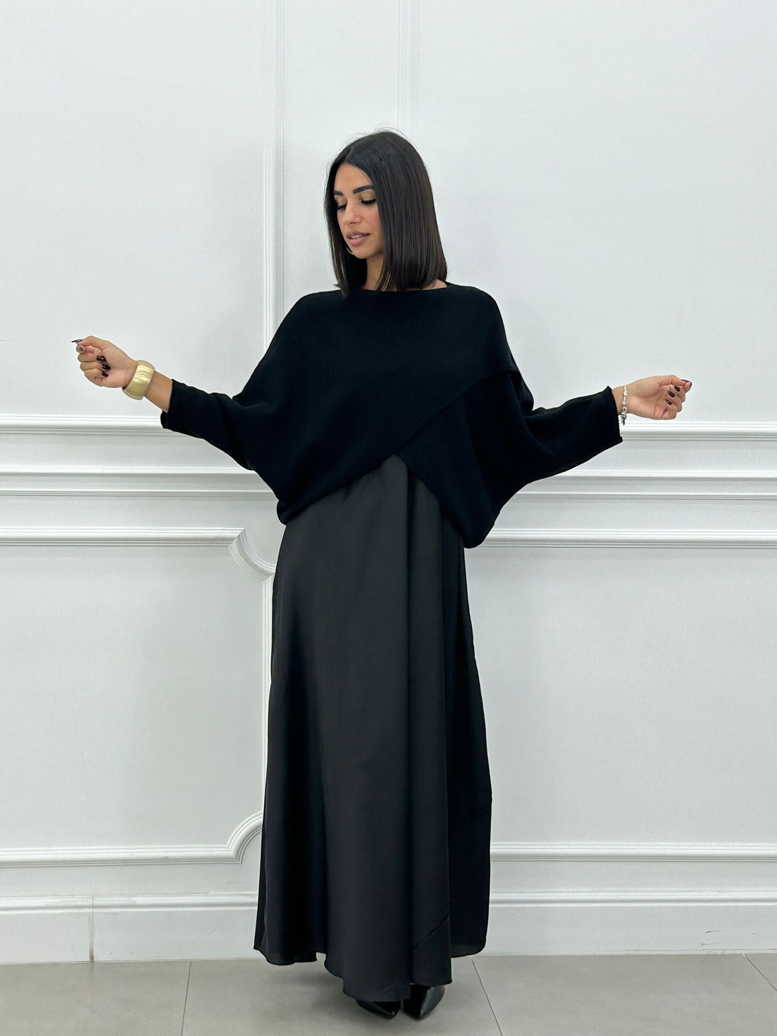 Elance™ | Elegant 2 in1 Dress & Knit Set